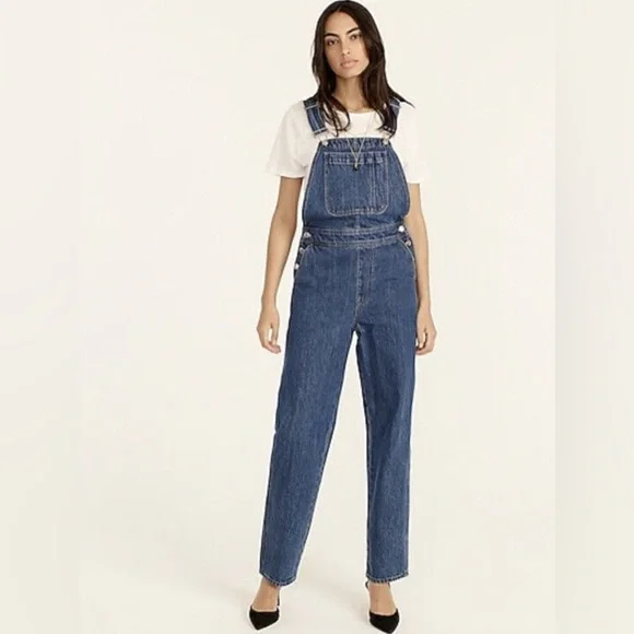 J. Crew Slouchy Boyfriend Overall In Hartwood Wash - Picture 2 of 4